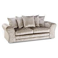 Jupiter Velvet 3 Seater Sofa Mink