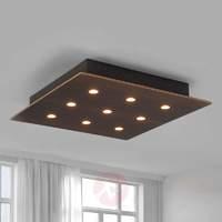 Juri  elegant LED ceiling light made of oak