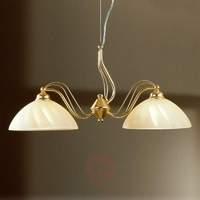 juliana hanging light refined two bulbs brass