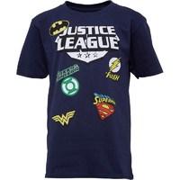 justice league patches boys t shirt navy