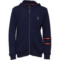 junior luke east zip through hoody lux blue