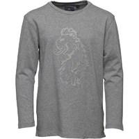 Junior Luke Spilono Tone Long Sleeve T-Shirt Mid Marl Grey