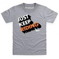 Just Keep Riding 3D Kid\'s T Shirt