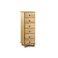 julian bowen pickwick 6 drawer narrow chest