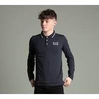 Junior Train Core Long Sleeve Polo Shirt