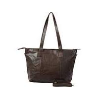 justified genuine leather shopper