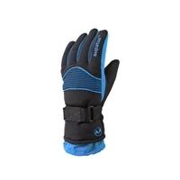 junior rocket ski glove thin stripe blue