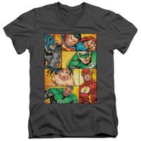 justice league hero boxes v neck