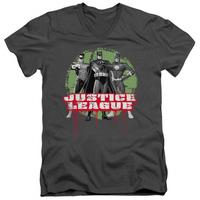 justice league jla trio v neck