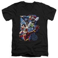 Justice League - Galactic Attack Color V-Neck