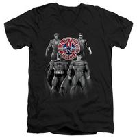Justice League - Shades Of Gray V-Neck