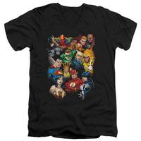 justice league the leagues all here v neck