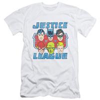 Justice League - Faces Of Justice (slim fit)