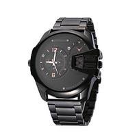 jubaoli mens sport watch quartz alloy band silver