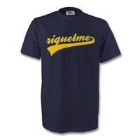 juan roman riquelme boca juniors signature tee navy