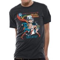 Justics League - Superman vs Wonder Woman Unisex T-shirt Charcoal Small