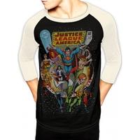 justice league cover mens large t shirt black