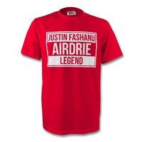 Justin Fashanu Airdrie Legend Tee (red)