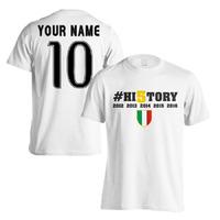 juventus history winners t shirt your name white kids