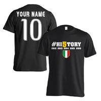 juventus history winners t shirt your name black