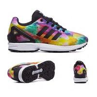 junior zx flux print trainer