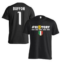 juventus history winners t shirt buffon 1 black