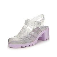 JuJu Babe Two Tone Glitter Jelly Sandals