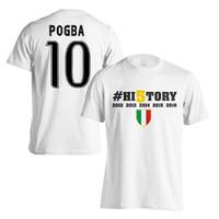 juventus history winners t shirt pogba 10 white kids