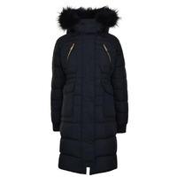 JUST CAVALLI Fur Hood Puffa Jacket