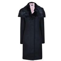 just cavalli fur collar coat