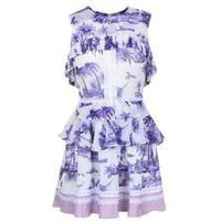 JUST CAVALLI Floral Frilled Dress