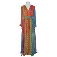 JUST CAVALLI Rainbow Scale Maxi Dress