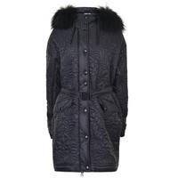 just cavalli fur collar tiger parka