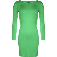 Jules Basic Long Sleeve Bodycon Dress - Jade