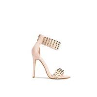 June Pink Studded Strap Heels