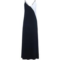 Jucca black and white bicolor long dress women\'s Long Dress in black