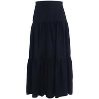 Jucca black flounced long skirt women\'s Skirt in black