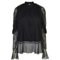 JUST CAVALLI Lace Frilled Blouse