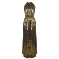 just cavalli lame cocktail maxi dress