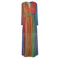 JUST CAVALLI Rainbow Scale Maxi Dress