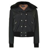 JUST CAVALLI Studded Panther Bomber Jacket