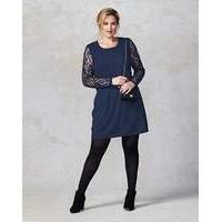 Junarose Lace Sleeve Dress