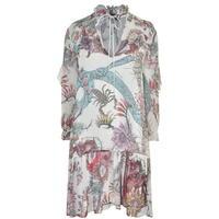 JUST CAVALLI Dropped Hem Printed Dress