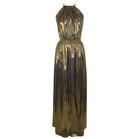 just cavalli lame cocktail maxi dress