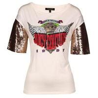 Juicy Couture Sequin Sleeve T Shirt