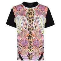 just cavalli bonseki print t shirt