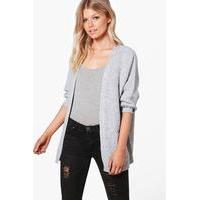 julia chunky oversized cardigan grey