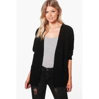 julia chunky oversized cardigan black