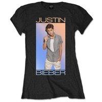 justin bieber womens colorfade short sleeve t shirt black size 14