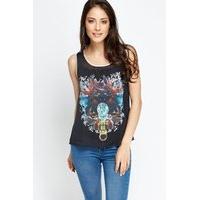 Just Be You Printed Shell Top